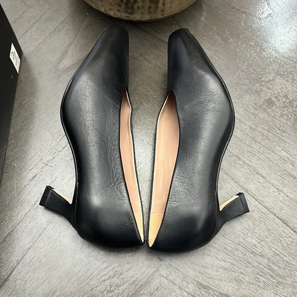 NATURALIZER SEDONA LEATHER SQUARE TOE PUMPS - Picture 5 of 10